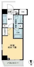 ベルファース奥沢 602 間取り図