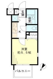 レジデンシア麻布十番 1105 間取り図