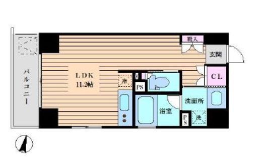 パークヒルズ赤坂 701 間取り図