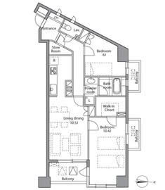 プライマル渋谷桜丘 607 間取り図