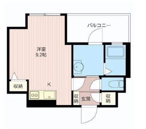 マストライフ目黒南 509 間取り図