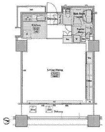 レジディアタワー上池袋 タワー棟 404 間取り図