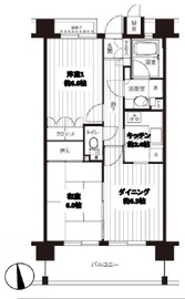 パシフィーク品川 402 間取り図