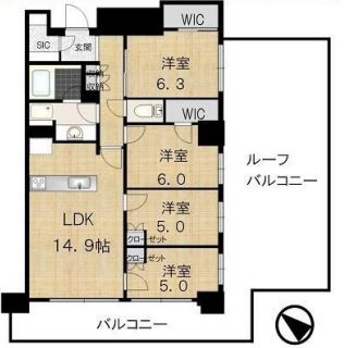 ステーションツインタワーズ糀谷フロントウエスト 9階 間取り図