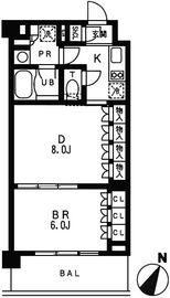 レジディア池袋 305 間取り図