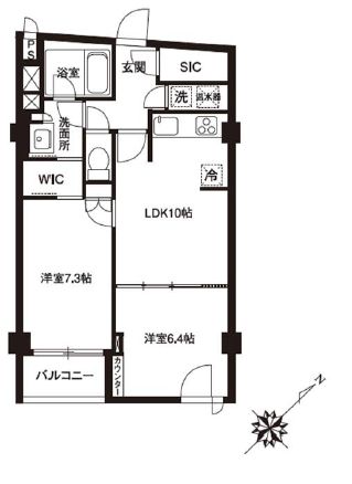 アーバンパーク代官山1 207 間取り図
