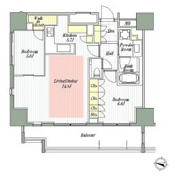 ブランズ代々木 9階 間取り図