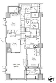 プラウド恵比寿 6階 間取り図