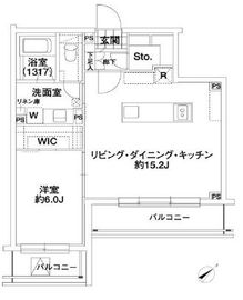 エルスタンザ代々木 502 間取り図