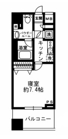 レジディア四谷三丁目 303 間取り図