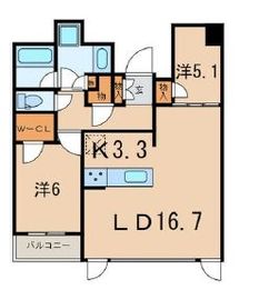 ドゥ・トゥール 14階 間取り図