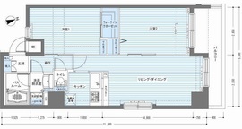 レジディア銀座東 707 間取り図