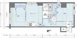 レジディア銀座東 1001 間取り図