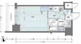 レジディア銀座東 1103 間取り図