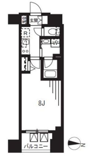 メイクスデザイン新宿 6階 間取り図