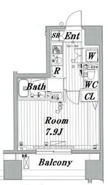 メイクスデザイン新宿 6階 間取り図