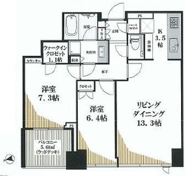 シティタワーズ豊洲ザ・シンボル 23階 間取り図