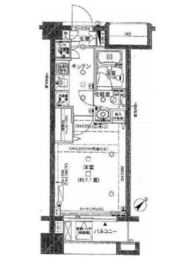 パレステュディオ神楽坂シティタワー 5階 間取り図