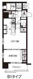 レジディア御茶ノ水 802 間取り図