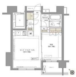 ガーデニア赤坂 602 間取り図