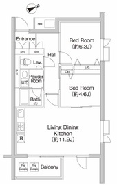 プライムアーバン市谷仲之町 305 間取り図