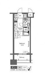 プラウドフラット三軒茶屋 1202 間取り図