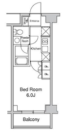 プラウドフラット目黒行人坂 304 間取り図