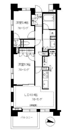 ブランズ碑文谷 3階 間取り図
