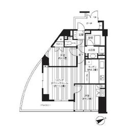 ディオレ西新宿 2階 間取り図