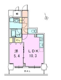 銀座レジデンス伍番館 1102 間取り図