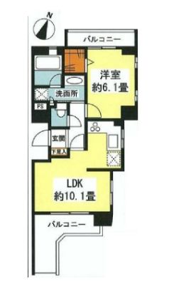 リバーレ自由が丘 702 間取り図