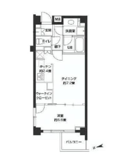 クレッセント東京ビュータワー 401 間取り図