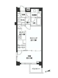 カスタリア高輪台2 401 間取り図