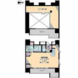 レジディア市谷薬王寺 1303 間取り図