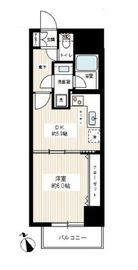 カスタリア新宿御苑 1205 間取り図