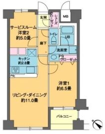 カスタリア茅場町 803 間取り図