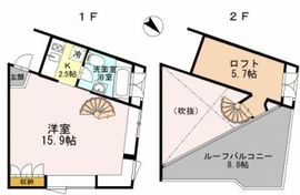 カスタリア恵比寿 703 間取り図