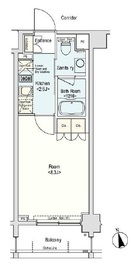 カスタリア大森3 203 間取り図