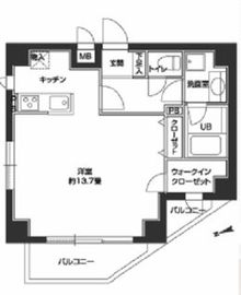 カスタリア中野 704 間取り図