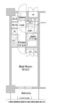 コンフォリア両国サウス 206 間取り図