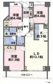 イトーピア広尾ヒルズクローチェ 6階 間取り図