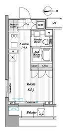 レジディア錦糸町2 405 間取り図