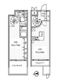 白金高輪レジデンス 105 間取り図