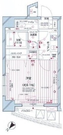 パレステュディオ中目黒 2階 間取り図