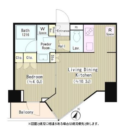 ソラーニ目黒不動前 303 間取り図