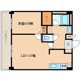 レジディア新川 504 間取り図