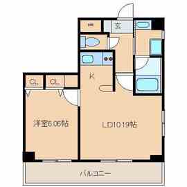 レジディア新川 710 間取り図