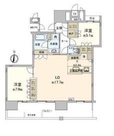 THE TOYOSU TOWER 41階 間取り図