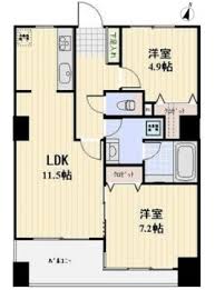 パークテラス恵比寿 1203 間取り図