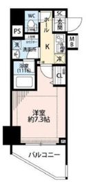 プレール・ドゥーク東新宿3 10階 間取り図